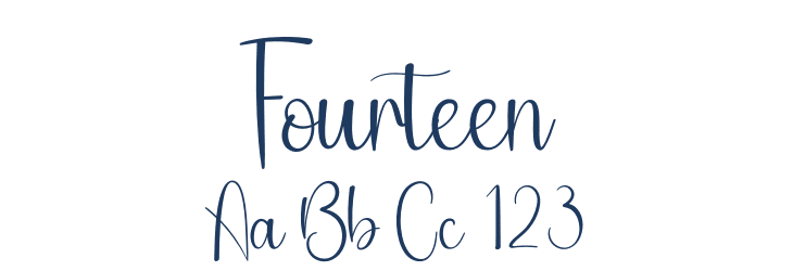 Fourteen Font Preview