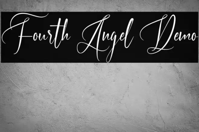 Fourth Angel Demo Font examples