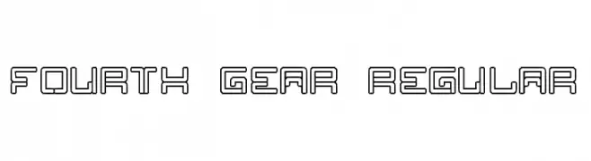 Fourth Gear Regular  Fuentes Gratis Descargar