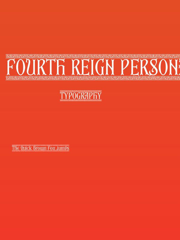 Fourth Reign PERSONAL USE ONLY Border Poster
