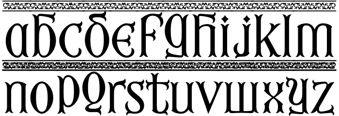 Fourth Reign PERSONAL USE ONLY Border Font LOWERCASE