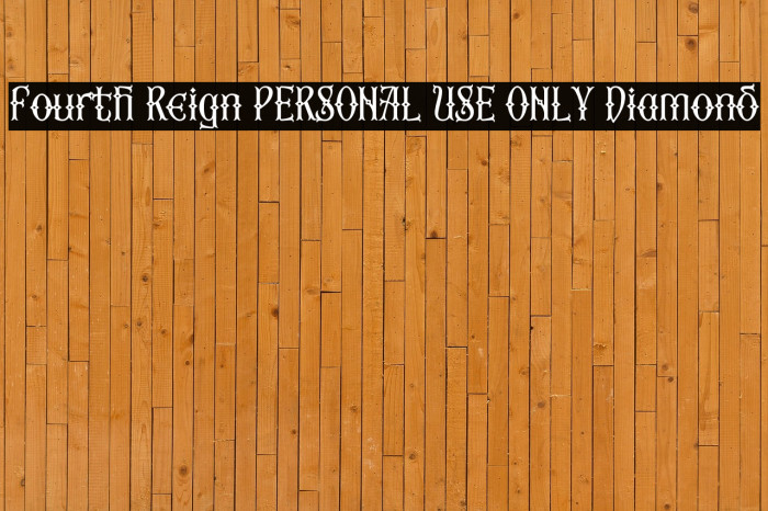 Fourth Reign PERSONAL USE ONLY Diamond Example 1