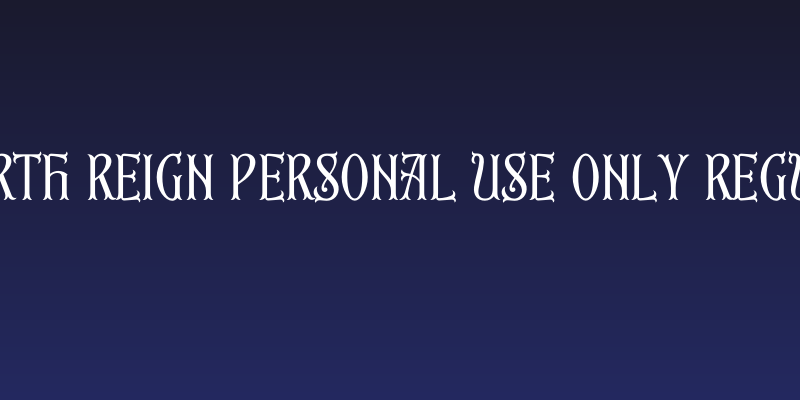 Fourth Reign PERSONAL USE ONLY Regular Social Header