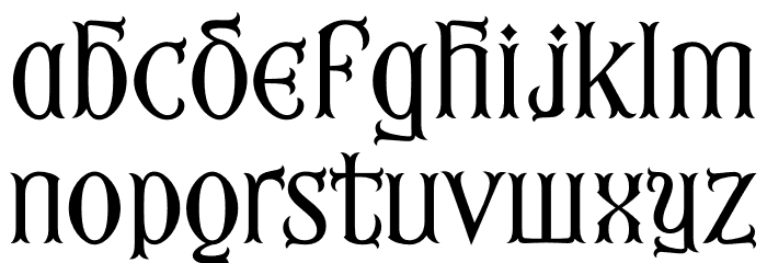 Fourth Reign PERSONAL USE ONLY Regular Font LOWERCASE