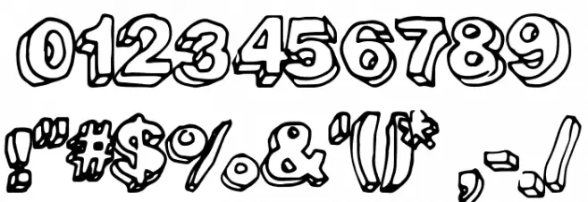 FourthDimension Font OTHER CHARS