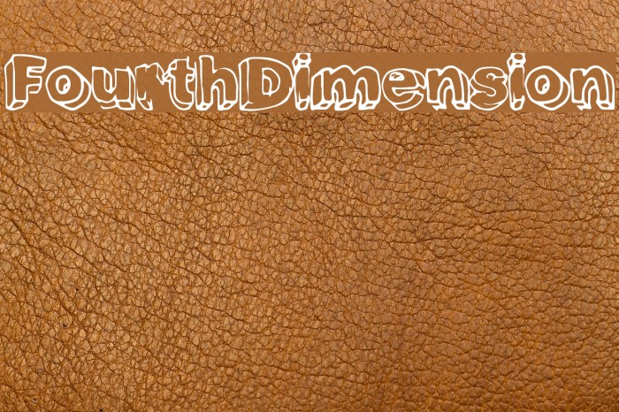 FourthDimension Font examples