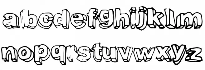 FourthDimension خط أحرف صغيرة