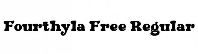 Fourthyla Free Regular  Frei Schriftart Herunterladen