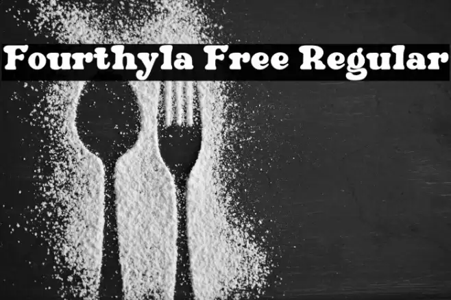 Fourthyla Free Regular Font examples