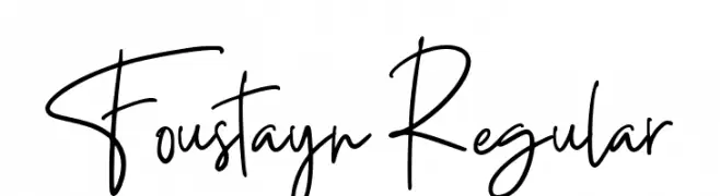 Foustayn Regular  Free Fonts Download