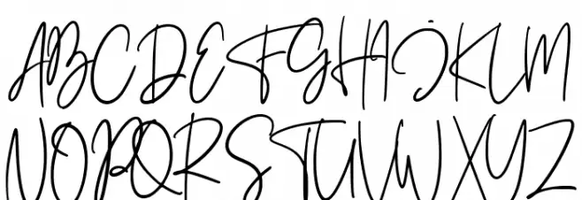 Foustayn Regular Schriftart Groß