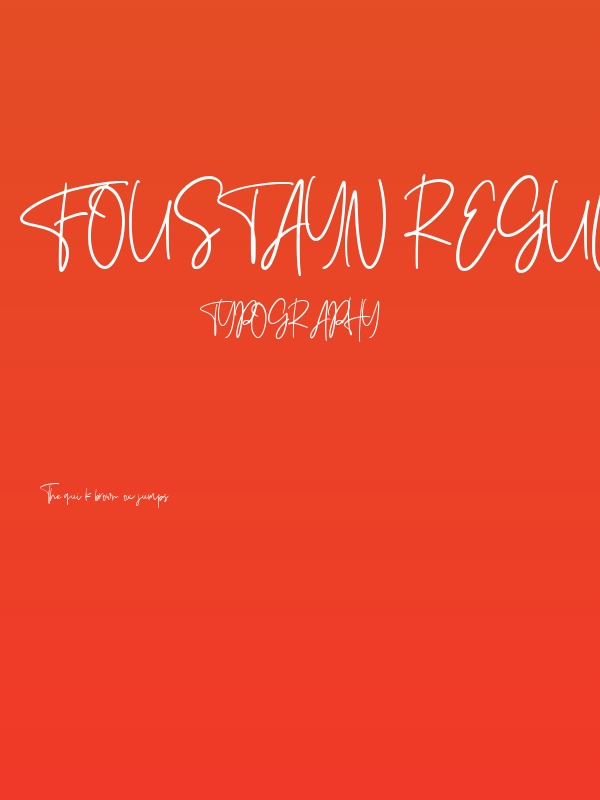 Foustayn Regular Poster
