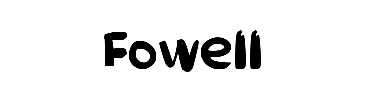 Fowell  Free Fonts Download