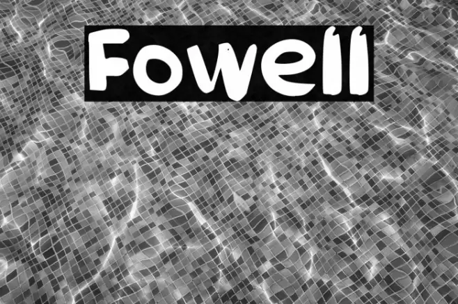 Fowell Font examples