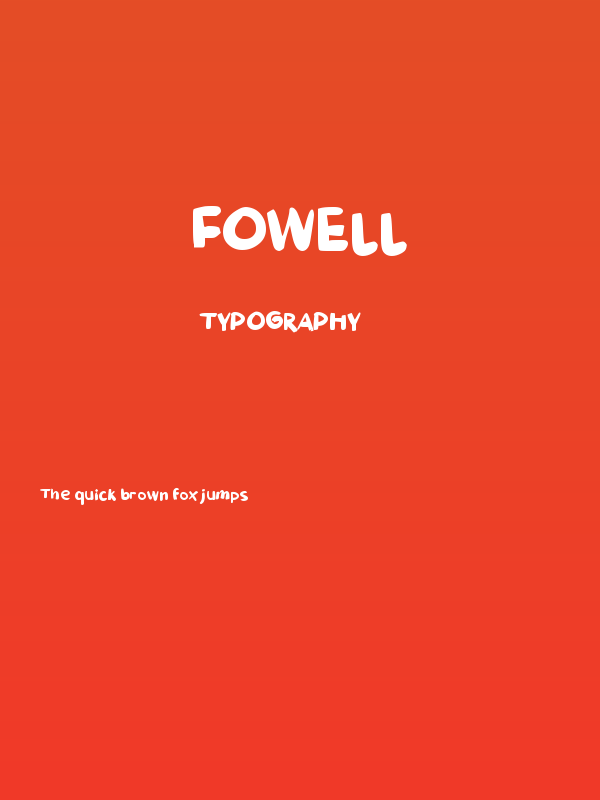 Fowell Poster