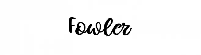Fowler  font caratteri gratis