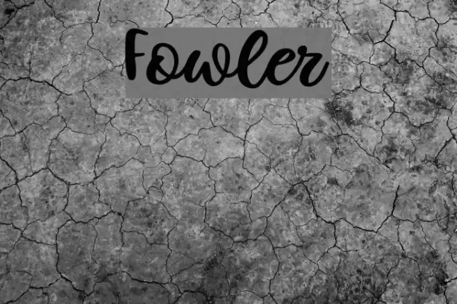 Fowler Font examples