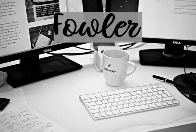 Fowler Font examples