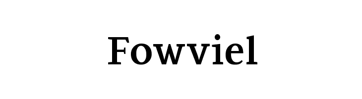 Fowviel Font