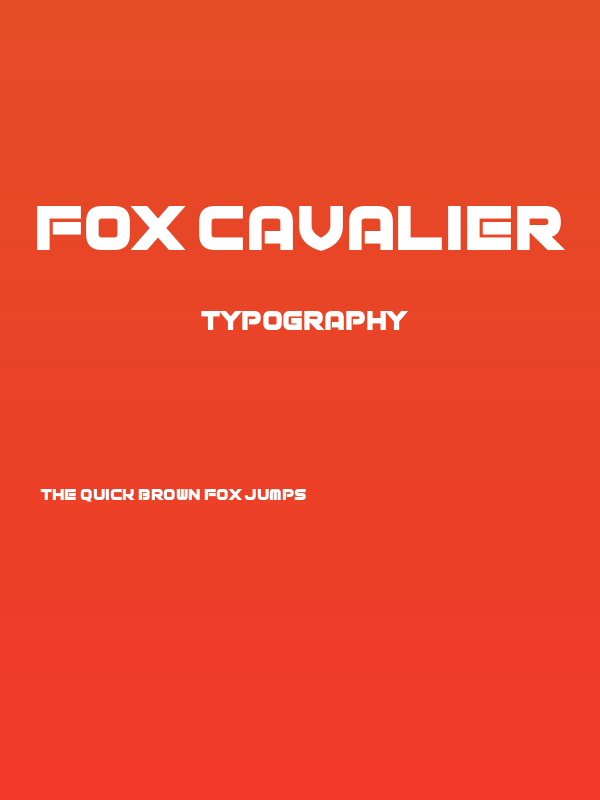 Fox Cavalier Poster