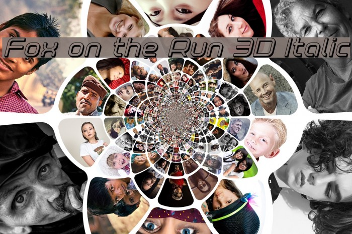 Fox on the Run 3D Italic Example 1