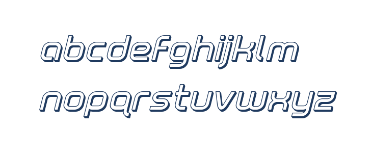 Fox on the Run 3D Italic Lowercase