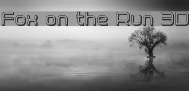 Fox on the Run 3D Font examples