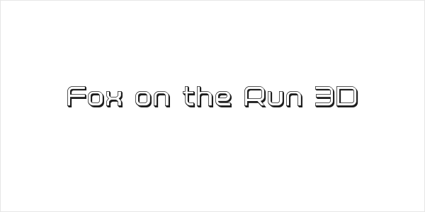 Fox on the Run 3D Logo