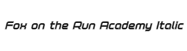 Fox on the Run Academy Italic  नि: शुल्क फ़ॉन्ट्स डाउनलोड