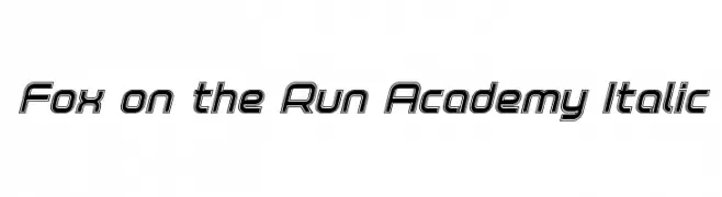 Fox on the Run Academy Italic  Скачать бесплатные шрифты
