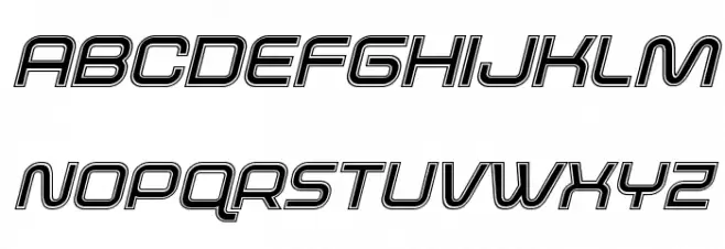 Fox on the Run Academy Italic Font UPPERCASE