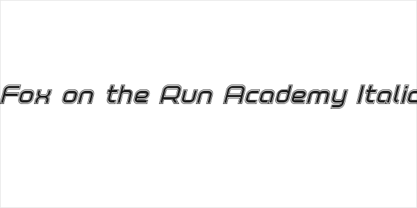 Fox on the Run Academy Italic Logo
