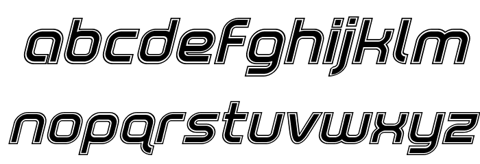 Fox on the Run Academy Italic Font LOWERCASE
