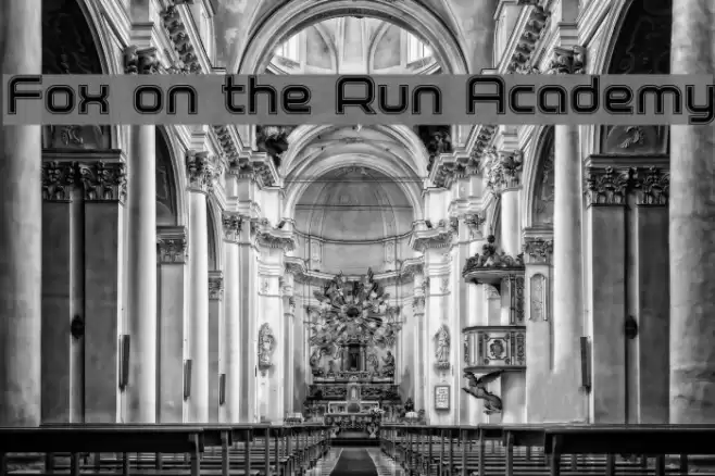 Fox on the Run Academy Font examples