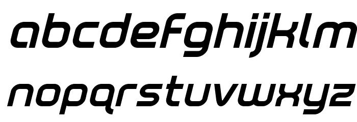 Fox on the Run Bold Italic Font LOWERCASE