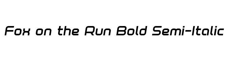 Fox on the Run Bold Semi-Italic  لخطوط تنزيل