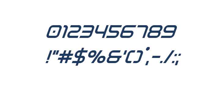 Fox on the Run Bold Super-Italic Other Characters