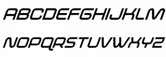 Fox on the Run Bold Super-Italic Fuentes MAYÚSCULAS