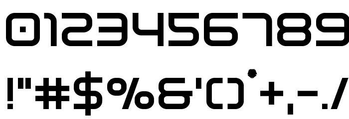 Fox on the Run Bold Font OTHER CHARS