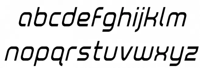 Fox on the Run Condensed Italic Fonte MINÚSCULAS