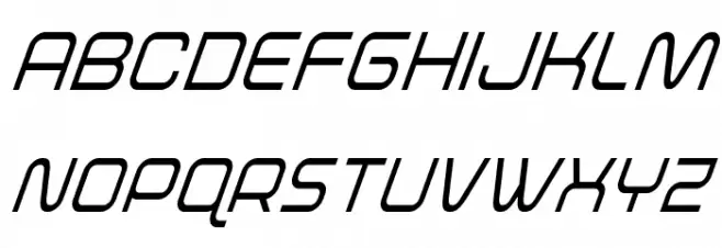 Fox on the Run Condensed Super-Italic Polices MAJUSCULES
