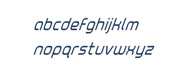 Fox on the Run Condensed Super-Italic Lowercase