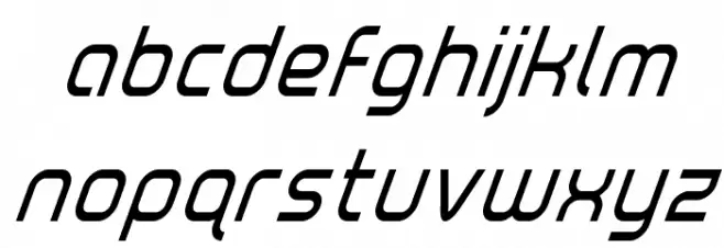 Fox on the Run Condensed Super-Italic Schriftart Kleinbuchstaben