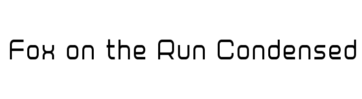 Fox on the Run Condensed  免费字体下载