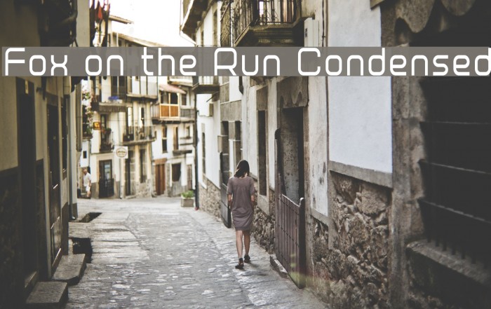 Fox on the Run Condensed Font examples