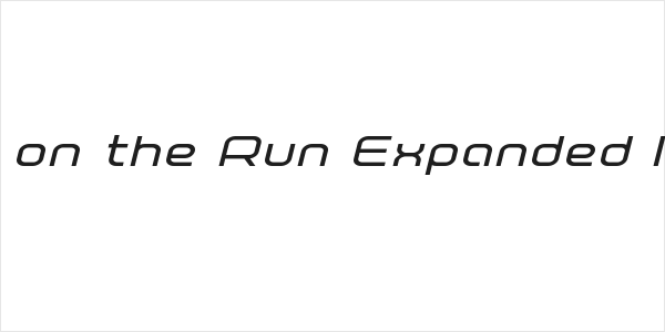 Fox on the Run Expanded Italic Logo