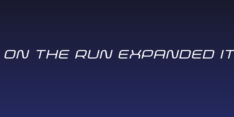 Fox on the Run Expanded Italic Social Header