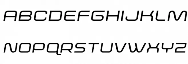 Fox on the Run Expanded Semi-Italic 字体 大写