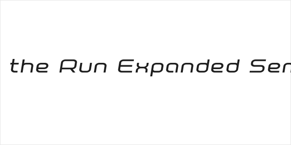 Fox on the Run Expanded Semi-Italic Logo