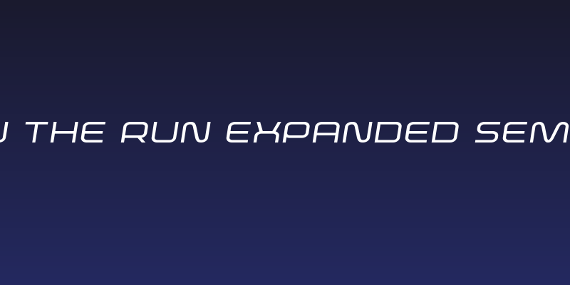 Fox on the Run Expanded Semi-Italic Social Header